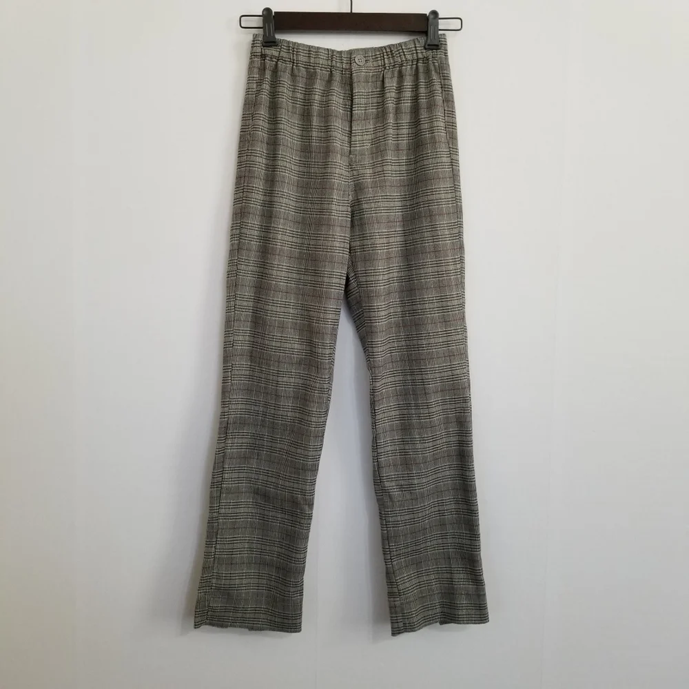 Brandy Melville Checker Print Pants Size XS - Picture 1 of 8